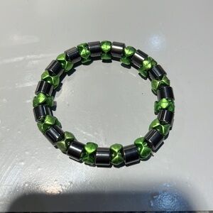 Hematite Magnetic Healing Stretch bead Bracelet One Size UNISEX